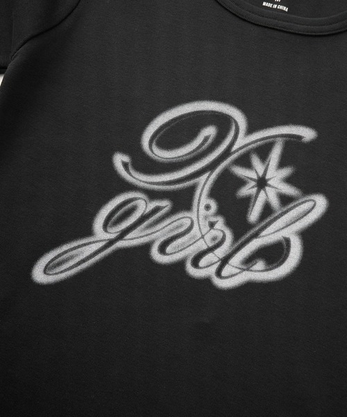 X-girl（エックスガール）の「SPRAY LOGO L/S TOP（Tシャツ/カットソー・レディース・ブラック/ホワイト/ベージュ・S/M）」の15枚目の写真