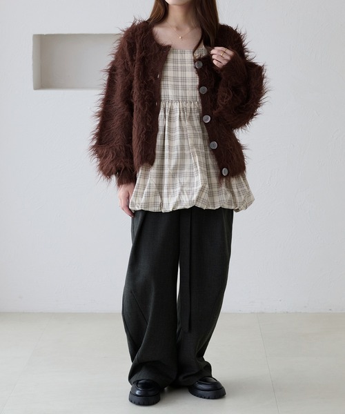 apres jour clair(アプレジュールクレア)の「【apres jour clair】アソートバルーンキャミチュニック(チュニック・レディース・ブラック系その他/ブラウン系その他/ホワイト系その他・フリー/X-LARGE)」の5枚目の写真