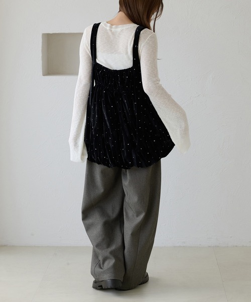 apres jour clair(アプレジュールクレア)の「【apres jour clair】アソートバルーンキャミチュニック(チュニック・レディース・ブラック系その他/ブラウン系その他/ホワイト系その他・フリー/X-LARGE)」の12枚目の写真