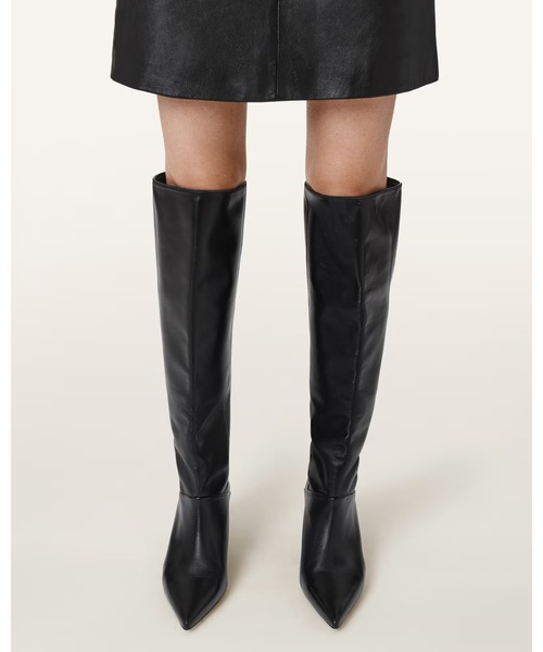 ALLSAINTS(オールセインツ)の「ODYSSEY KNEE HIGH LEATHER BOOTS | ODYSSEY ニー ハイ レザー ブーツ(ブーツ・レディース・ブラック・UK4/UK5)」の5枚目の写真