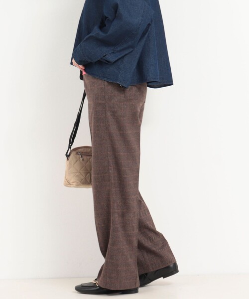 fredy couleur（フレディクルール）の「グレンチェックセンタープレスパンツ（その他パンツ・レディース・グレー系その他/ブラウン系その他・36/38）」の4枚目の写真