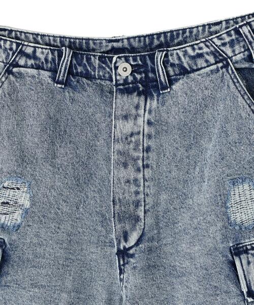 over print(オーバープリント)の「overprint/オーバープリント/TOURNIQUET HALF PANTS(その他パンツ・レディース・ブルー/ブラック・L/XL/M)」の16枚目の写真