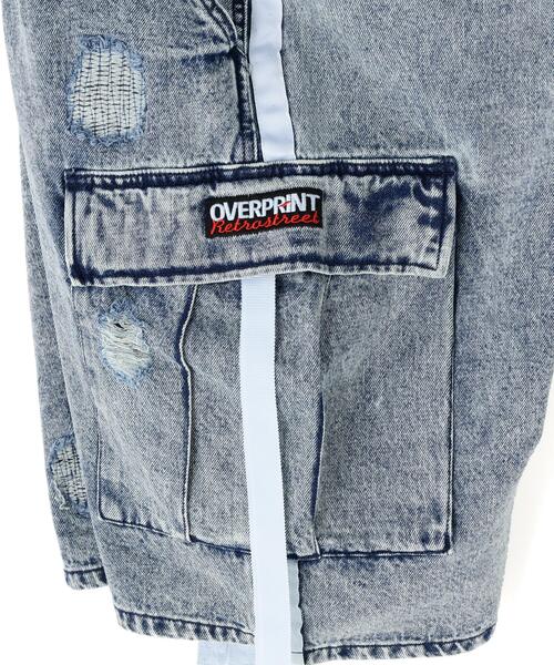 over print(オーバープリント)の「overprint/オーバープリント/TOURNIQUET HALF PANTS(その他パンツ・レディース・ブルー/ブラック・L/XL/M)」の9枚目の写真