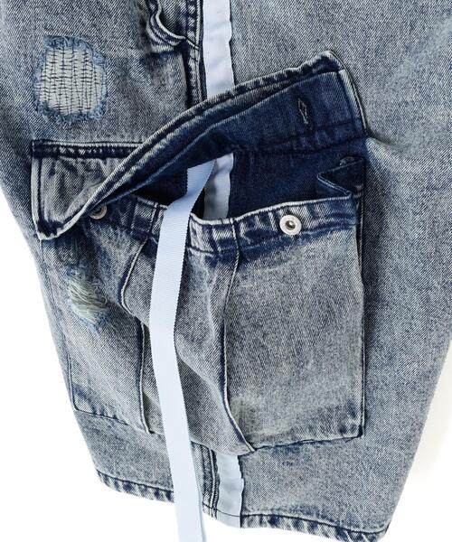 over print(オーバープリント)の「overprint/オーバープリント/TOURNIQUET HALF PANTS(その他パンツ・レディース・ブルー/ブラック・L/XL/M)」の10枚目の写真