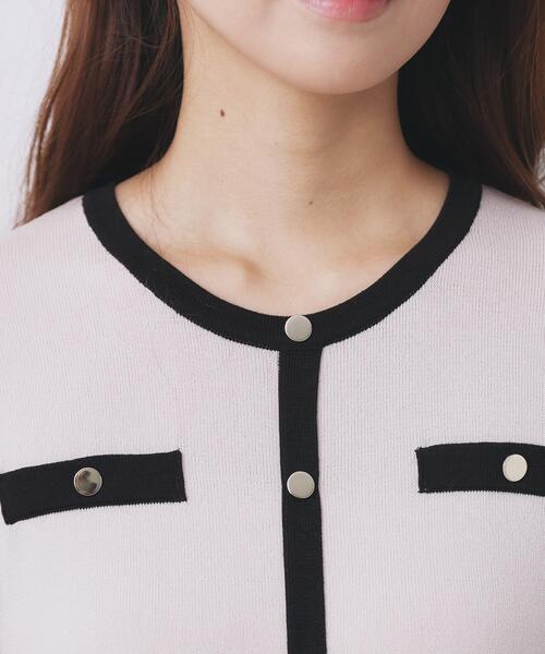 index（インデックス）の「バイカラードッキング風ニットワンピース【洗濯機OK/抗ピル】（ワンピース・レディース・ベージュ系その他2/ベージュ系その他7/ネイビー系4・42/40/36/38）」の19枚目の写真