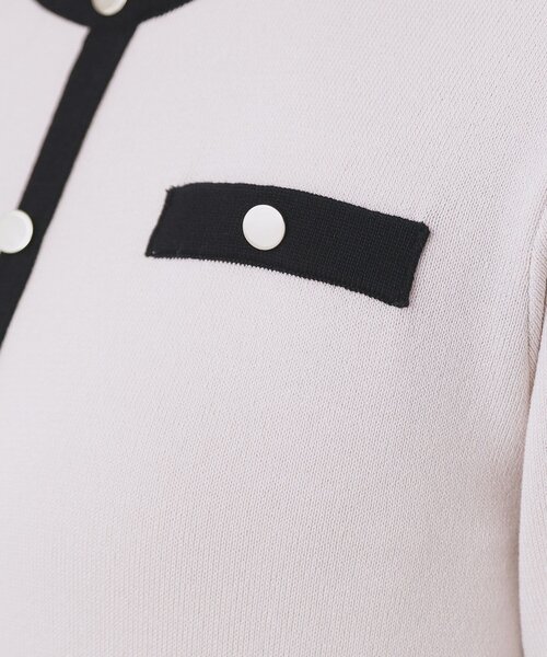 index（インデックス）の「バイカラードッキング風ニットワンピース【洗濯機OK/抗ピル】（ワンピース・レディース・ベージュ系その他2/ベージュ系その他7/ネイビー系4・42/40/36/38）」の20枚目の写真