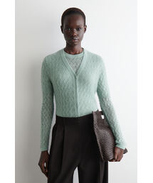 COS（コス）の「ポインテール編みモヘアカーディガン（カーディガン/ボレロ）」