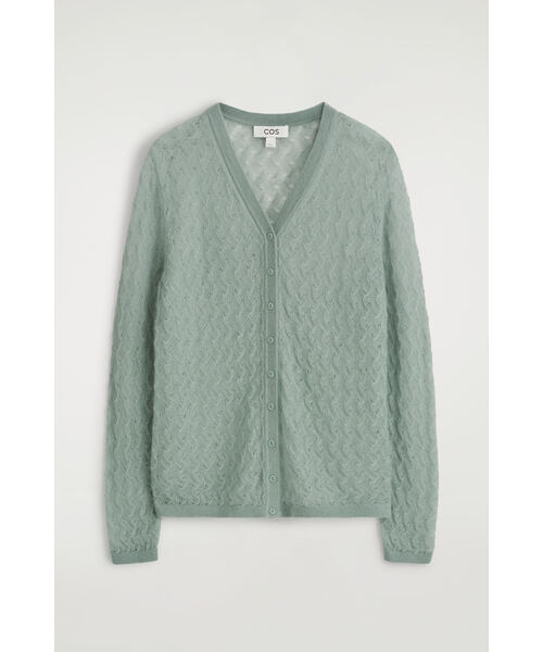 ポインテール編みモヘアカーディガン（カーディガン/ボレロ）｜COS