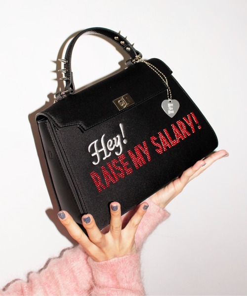 HEY!MrsROSE(ヘイミセスローズ)の「HEY! Mrs ROSE(ヘイ!ミセスローズ)Claim Hand BAG(ハンドバッグ・レディース・ブラック/ブラウン/レッド・FREE)」の9枚目の写真