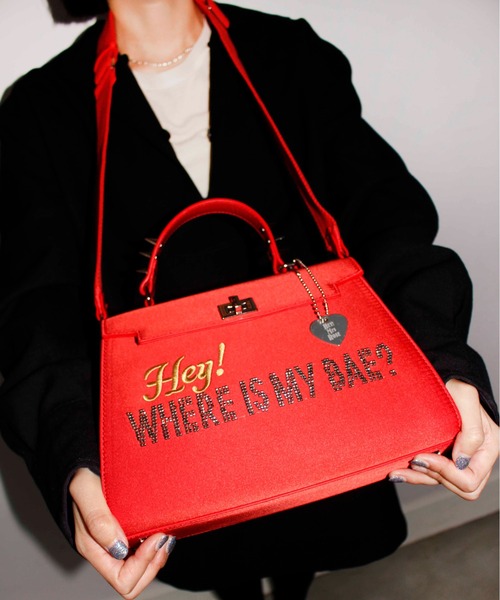 HEY!MrsROSE(ヘイミセスローズ)の「HEY! Mrs ROSE(ヘイ!ミセスローズ)Claim Hand BAG(ハンドバッグ・レディース・ブラック/ブラウン/レッド・FREE)」の15枚目の写真