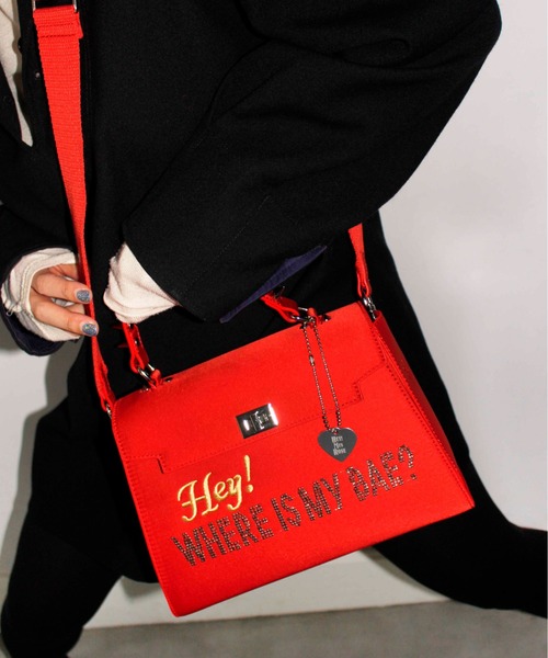 HEY!MrsROSE(ヘイミセスローズ)の「HEY! Mrs ROSE(ヘイ!ミセスローズ)Claim Hand BAG(ハンドバッグ・レディース・ブラック/ブラウン/レッド・FREE)」の16枚目の写真