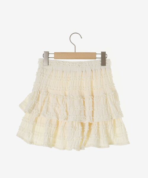 MAJESTIC LEGON（マジェスティックレゴン）の「カットレースフリルミニスカパン（スカート・レディース・オフホワイト/アイボリー/ブラック・MEDIUM）」の21枚目の写真