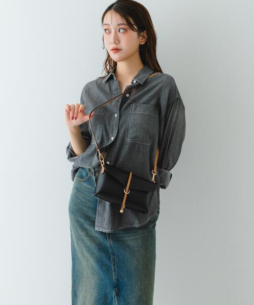 RODE SKO（ロデスコ）の「横型モバイルポシェット（ショルダーバッグ・レディース・ブラウン系その他/シルバー/ブラック・ONE）」の5枚目の写真