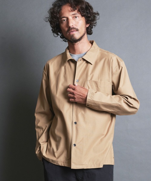 Magine（マージン）の「CTN COMPACT KNIT COMFORT SHIRTS JKT:コットン コンパクトニット コンフォート シャツジャケット（シャツ/ブラウス・メンズ・ブラック/ベージュ/ネイビー/グレー・44/46/48）」の13枚目の写真