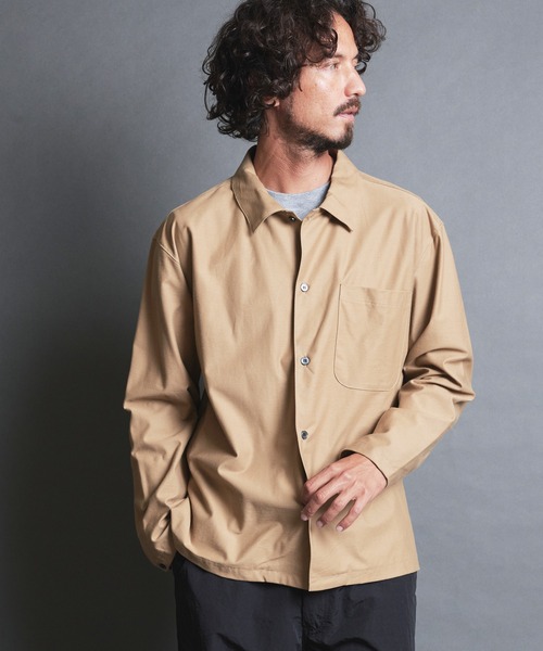 Magine（マージン）の「CTN COMPACT KNIT COMFORT SHIRTS JKT:コットン コンパクトニット コンフォート シャツジャケット（シャツ/ブラウス・メンズ・ブラック/ベージュ/ネイビー/グレー・44/46/48）」の14枚目の写真
