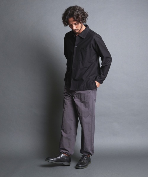 Magine（マージン）の「CTN COMPACT KNIT COMFORT SHIRTS JKT:コットン コンパクトニット コンフォート シャツジャケット（シャツ/ブラウス・メンズ・ブラック/ベージュ/ネイビー/グレー・44/46/48）」の20枚目の写真