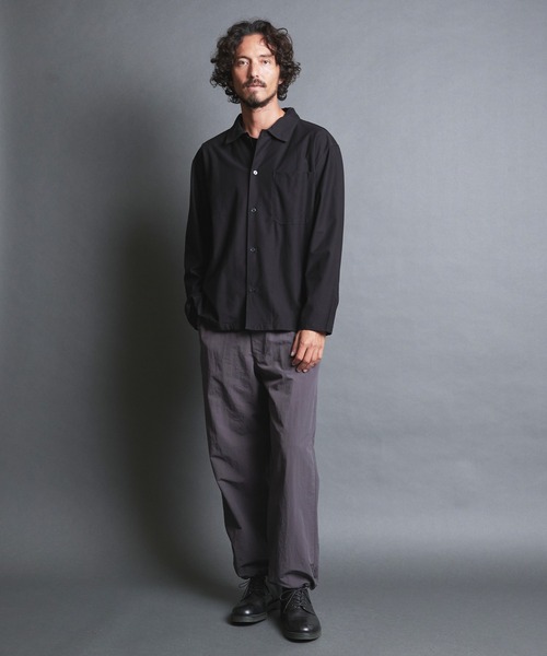 Magine（マージン）の「CTN COMPACT KNIT COMFORT SHIRTS JKT:コットン コンパクトニット コンフォート シャツジャケット（シャツ/ブラウス・メンズ・ブラック/ベージュ/ネイビー/グレー・44/46/48）」の21枚目の写真
