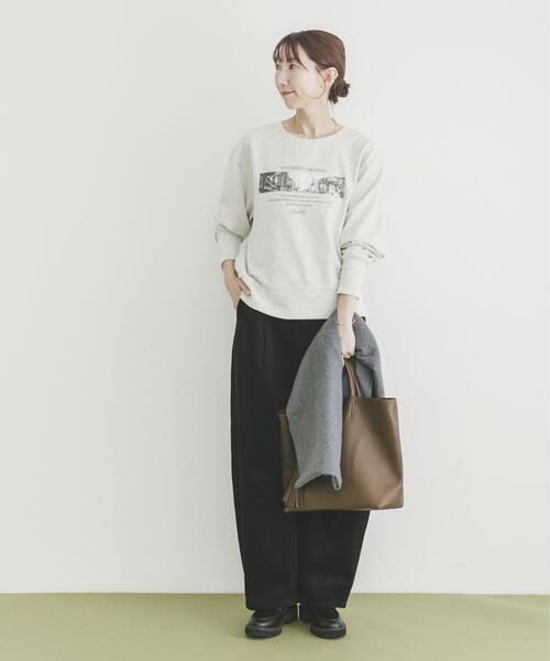 ITEMS URBANRESEARCH（アイテムズ アーバンリサーチ）の「コーデュロイバレルパンツ（その他パンツ・レディース・ブラック/レッド系その他/ベージュ・FREE）」の6枚目の写真