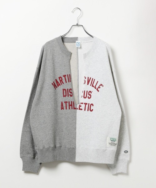 LEPSIM(レプシィム)の「【DISCUS/ディスカス】スキッパープルオーバー 579100(スウェット・レディース・グレー/ブラック/イエロー× ブルー・FREE)」の1枚目の写真