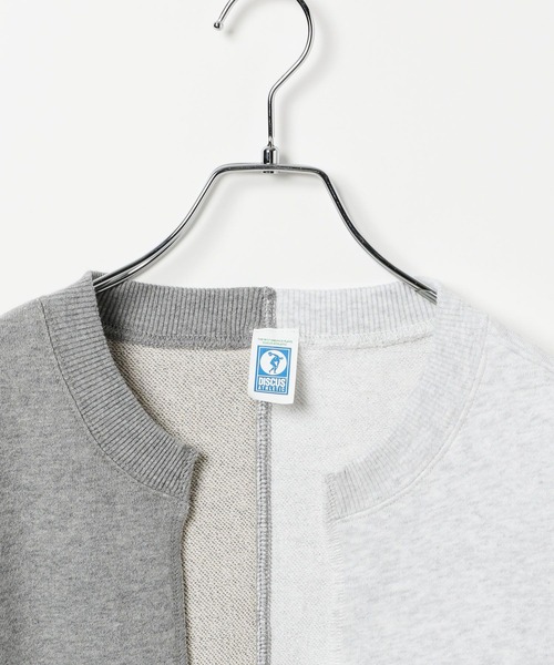 LEPSIM(レプシィム)の「【DISCUS/ディスカス】スキッパープルオーバー 579100(スウェット・レディース・グレー/ブラック/イエロー× ブルー・FREE)」の12枚目の写真