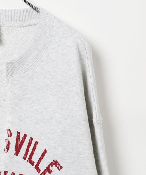 LEPSIM(レプシィム)の「【DISCUS/ディスカス】スキッパープルオーバー 579100(スウェット・レディース・グレー/ブラック/イエロー× ブルー・FREE)」の15枚目の写真