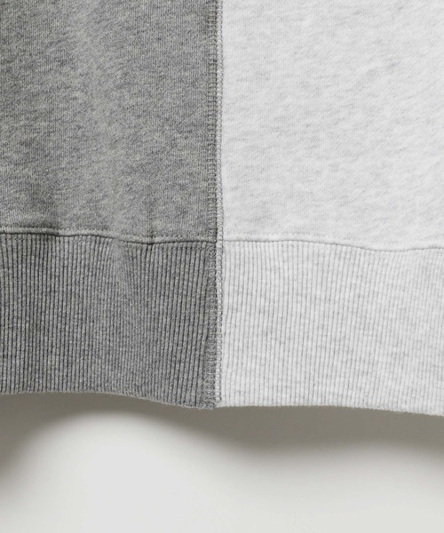 LEPSIM(レプシィム)の「【DISCUS/ディスカス】スキッパープルオーバー 579100(スウェット・レディース・グレー/ブラック/イエロー× ブルー・FREE)」の7枚目の写真