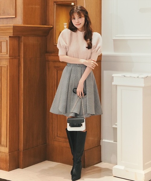 SWINGLE（スウィングル）の「【Revival】エスカルゴスカート（スカート・レディース・ネイビー/レッド/グリーン/ブラック系その他・SMALL/MEDIUM）」の2枚目の写真