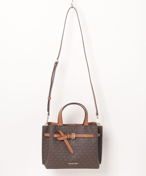 MICHAEL KORS（マイケルコース）の「EMILIA サッチェル スモール - MKシグネチャー（ハンドバッグ・レディース・ブラウン系その他・FREE）」の5枚目の写真