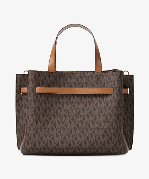 MICHAEL KORS（マイケルコース）の「EMILIA サッチェル スモール - MKシグネチャー（ハンドバッグ・レディース・ブラウン系その他・FREE）」の4枚目の写真