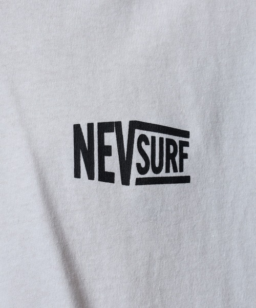FUNALIVE（ファンアライブ）の「NEVSURF バックプリント ビッグ長袖Tシャツ unisex（Tシャツ/カットソー・メンズ・ブラック系1/ベージュ/チャコール/ネイビー/ブラック/ホワイト系1/オフホワイト/杢グレー・M/L/XL）」の16枚目の写真