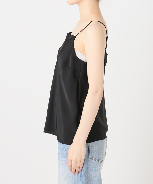plage（プラージュ）の「《追加》dull satin キャミソール 2（キャミソール・レディース・ブラック/アイボリー・FREE）」の10枚目の写真