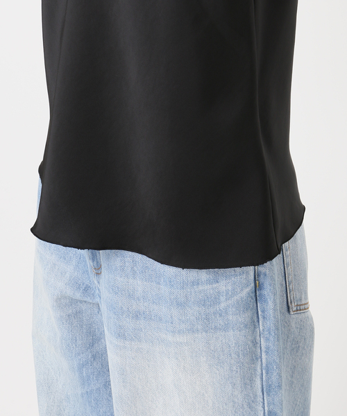 plage（プラージュ）の「《追加》dull satin キャミソール 2（キャミソール・レディース・ブラック/アイボリー・FREE）」の5枚目の写真