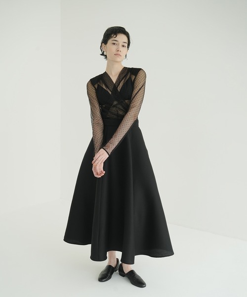 【prof必読⭐︎】CLANE SHEER DRAPE BODYSUITS SHEER DRAPE BODYSUITS（その他トップス）｜CLANE（クラネ）の