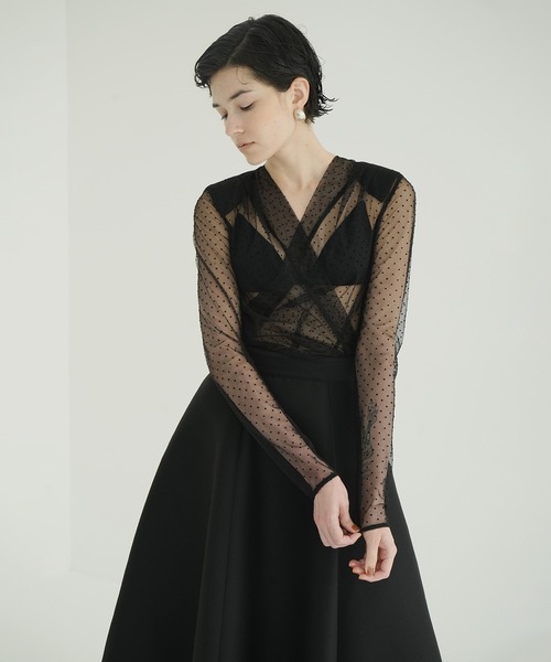 SHEER DRAPE BODYSUITS（その他トップス）｜CLANE（クラネ）の