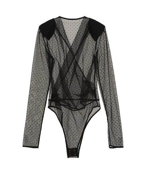 トップス CLANE SHEER DRAPE BODYSUITS SHEER DRAPE BODYSUITS（その他トップス）｜CLANE（クラネ）の