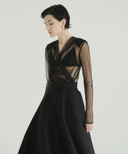 SHEER DRAPE BODYSUITS（その他トップス）｜CLANE（クラネ）の