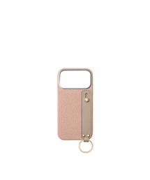 iPhone 17 Pro)ハンドル付き バックカバーケース シュリンクレザー