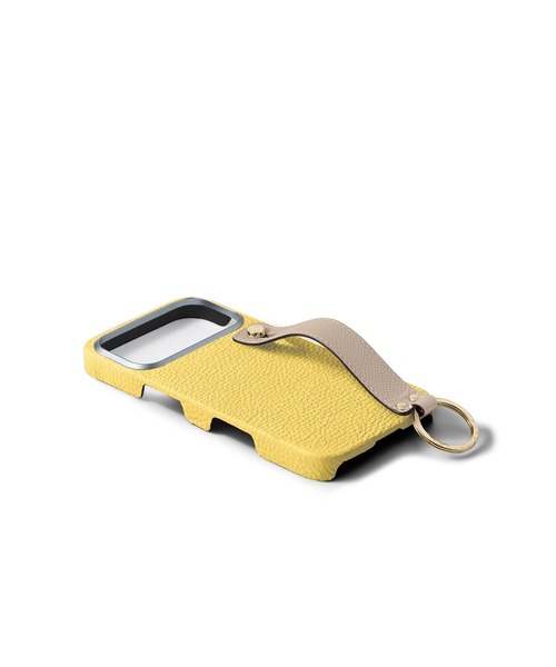 iPhone 17 Pro Max)ハンドル付き バックカバーケース シュリンクレザー