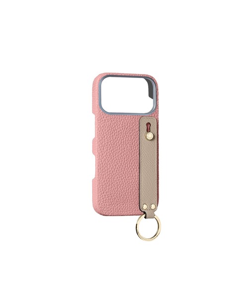 iPhone 17 Pro Max)ハンドル付き バックカバーケース シュリンクレザー