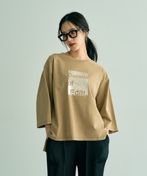 Editt by YECCA VECCA | ヴィンテージ風箔プリントロゴTee(Tシャツ/カットソー)