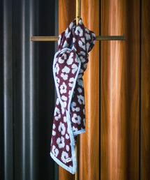 POM AMSTERDAM（ポムアムステルダム）の「(POM)SHAWL LEOPARD PLUM（ストール/ショール）」