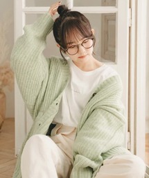 amr.（アムレ）の「メランジオーバーサイズカーディガン（カーディガン/ボレロ）」