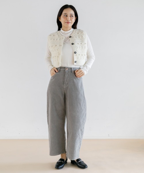 AMERICAN RAG CIE（アメリカンラグシー）の「柄編みクロップドニット