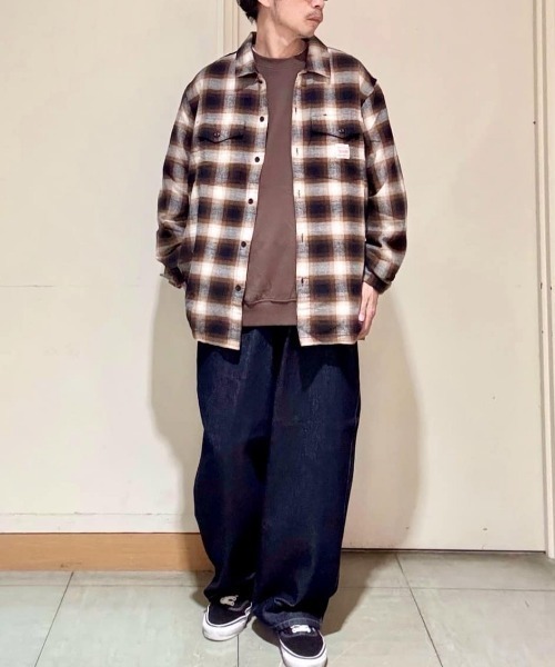 EDWIN（エドウィン）の「【EDWIN】ワイドストレートパンツ (ワイドストレート/ルーズシルエット/90年代バギー/ヘビーウェイト/コットン100%/デニムパンツ/ジーンズ/ヴィンテージ感/経年変化)（デニムパンツ・メンズ・ダークインディゴブルー・S/M/XS/L）」の12枚目の写真