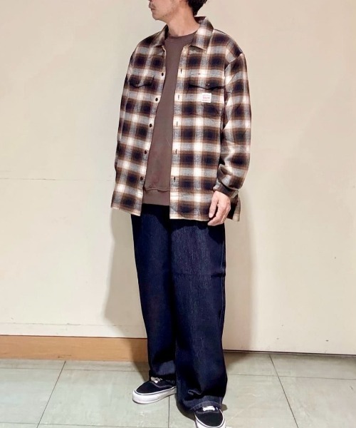 EDWIN（エドウィン）の「【EDWIN】ワイドストレートパンツ (ワイドストレート/ルーズシルエット/90年代バギー/ヘビーウェイト/コットン100%/デニムパンツ/ジーンズ/ヴィンテージ感/経年変化)（デニムパンツ・メンズ・ダークインディゴブルー・S/M/XS/L）」の13枚目の写真
