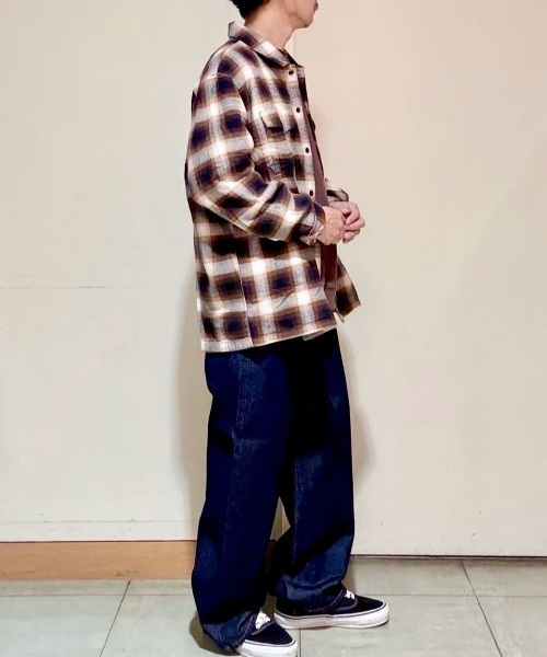 EDWIN（エドウィン）の「【EDWIN】ワイドストレートパンツ (ワイドストレート/ルーズシルエット/90年代バギー/ヘビーウェイト/コットン100%/デニムパンツ/ジーンズ/ヴィンテージ感/経年変化)（デニムパンツ・メンズ・ダークインディゴブルー・S/M/XS/L）」の14枚目の写真