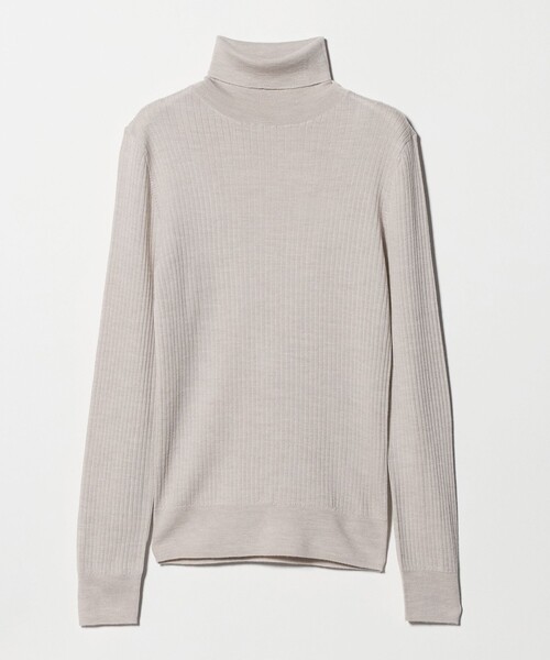 UNITED ARROWS（ユナイテッドアローズ）の「リブ タートルネック ニット（ニット/セーター・レディース・ナチュラル/グレー系/ライトピンク/ブラック/ホワイト/ピンク・FREE）」の13枚目の写真