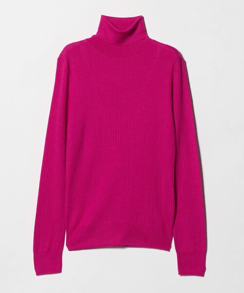 UNITED ARROWS（ユナイテッドアローズ）の「リブ タートルネック ニット（ニット/セーター・レディース・ナチュラル/グレー系/ライトピンク/ブラック/ホワイト/ピンク・FREE）」の21枚目の写真