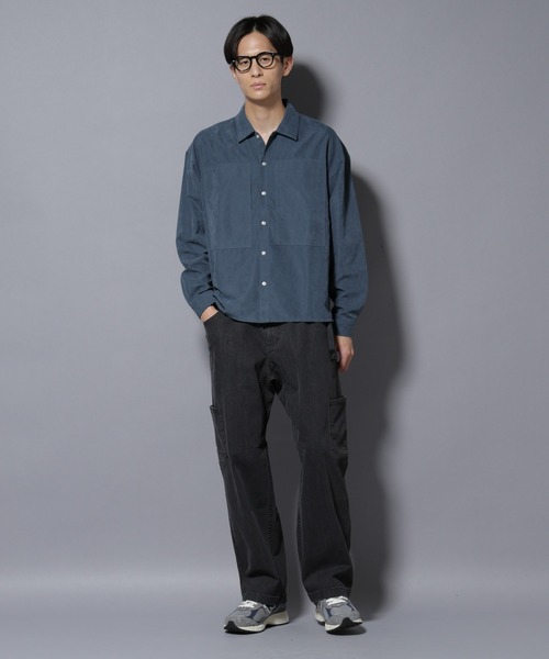 NORMANBROS別注ワイドポケット ピーチ起毛シャツ(セットアップ可