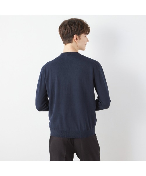 SUIT SELECT（スーツセレクト）の「【おうちで洗える】【RBC】BIZ KNIT クルーネック（ニット/セーター・メンズ・ブラック/グレー/ネイビー・SMALL/MEDIUM/LARGE/X-LARGE）」の15枚目の写真